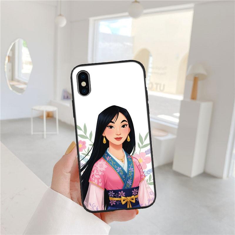 CJ89 Prinzessin Mulan Soft Shell Handyhülle für Samsung Galaxy Note 10 20 S23 S24 S25 Ultra FE Plus Edge Lite A02S A35 A07 A17
