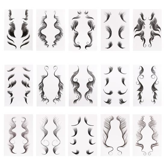 Adesivo de Tatuagem de Cabelo Prático Natural À Prova de Suor Leve