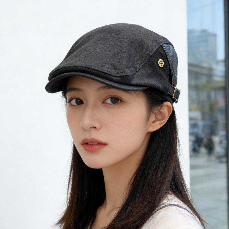 Versatile, Small Face, Anti-wearing Beret, Big Head Circumference, Duck Tongue, Newsboy Hat