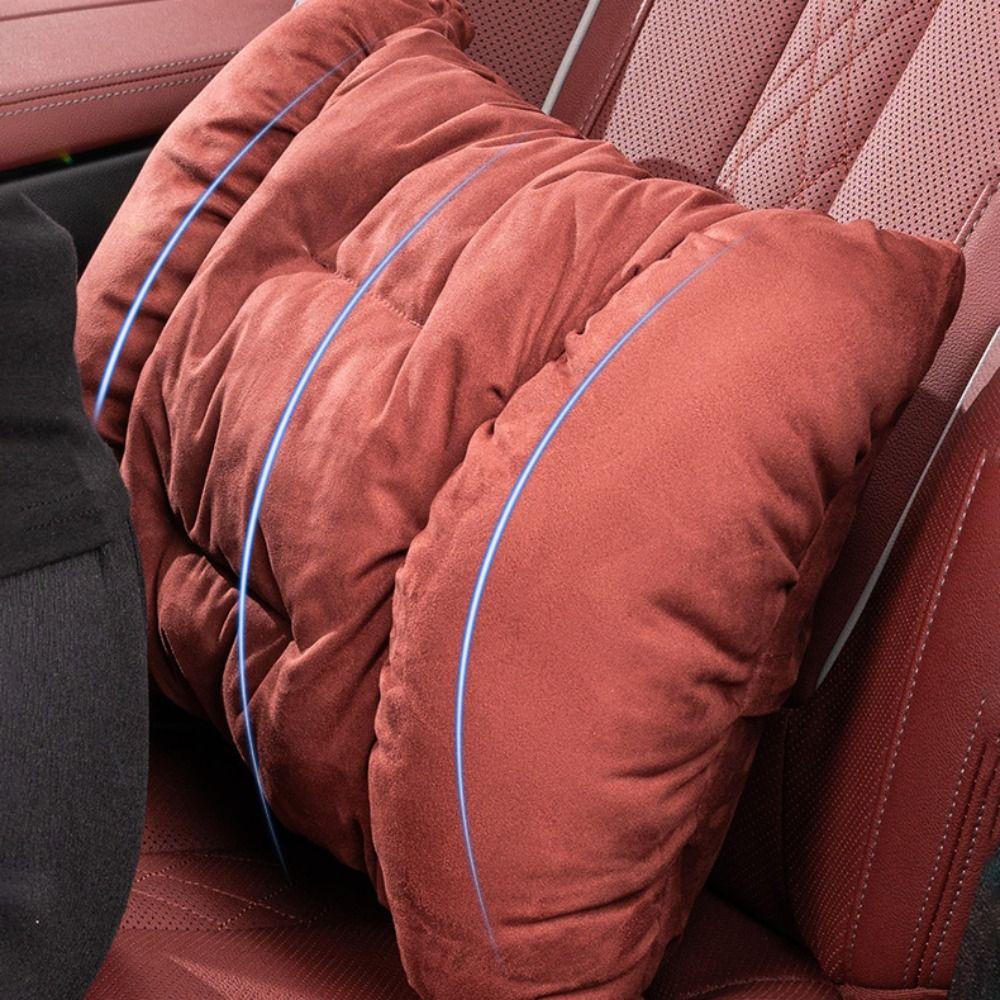 Universal Winter Plush Car Headrest Comfort Lumbar Pillow Support Car Seat Neck Rest Pillow  Rest