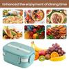 Lunch Boxes 3-Layer Leakproof Microwave Safe Storage School Lunch Box For Office Work Travel Camping Picnic Dining Out Women