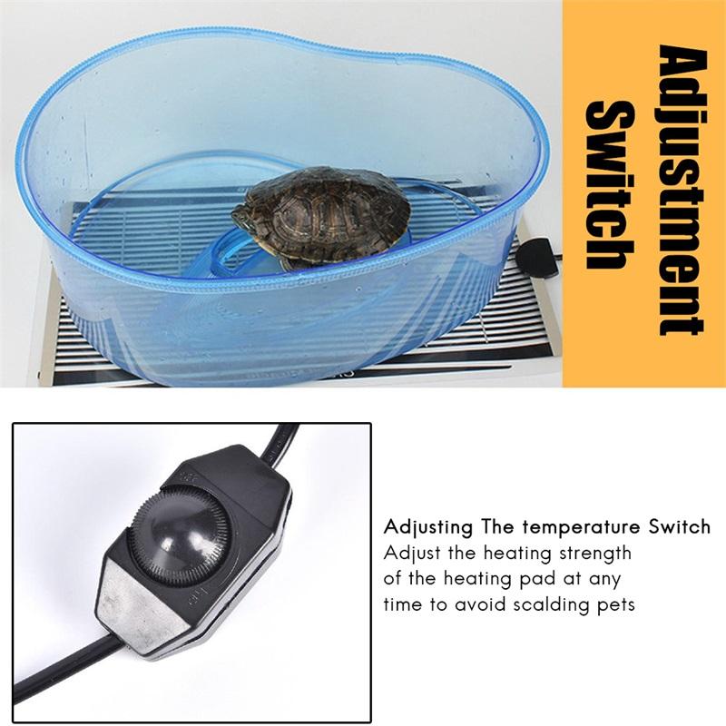 Waterdichte 5W/7W/14W/28W Huisdier Verwarmingsmat Reptiel Elektrische Deken Reptiel Benodigdheden