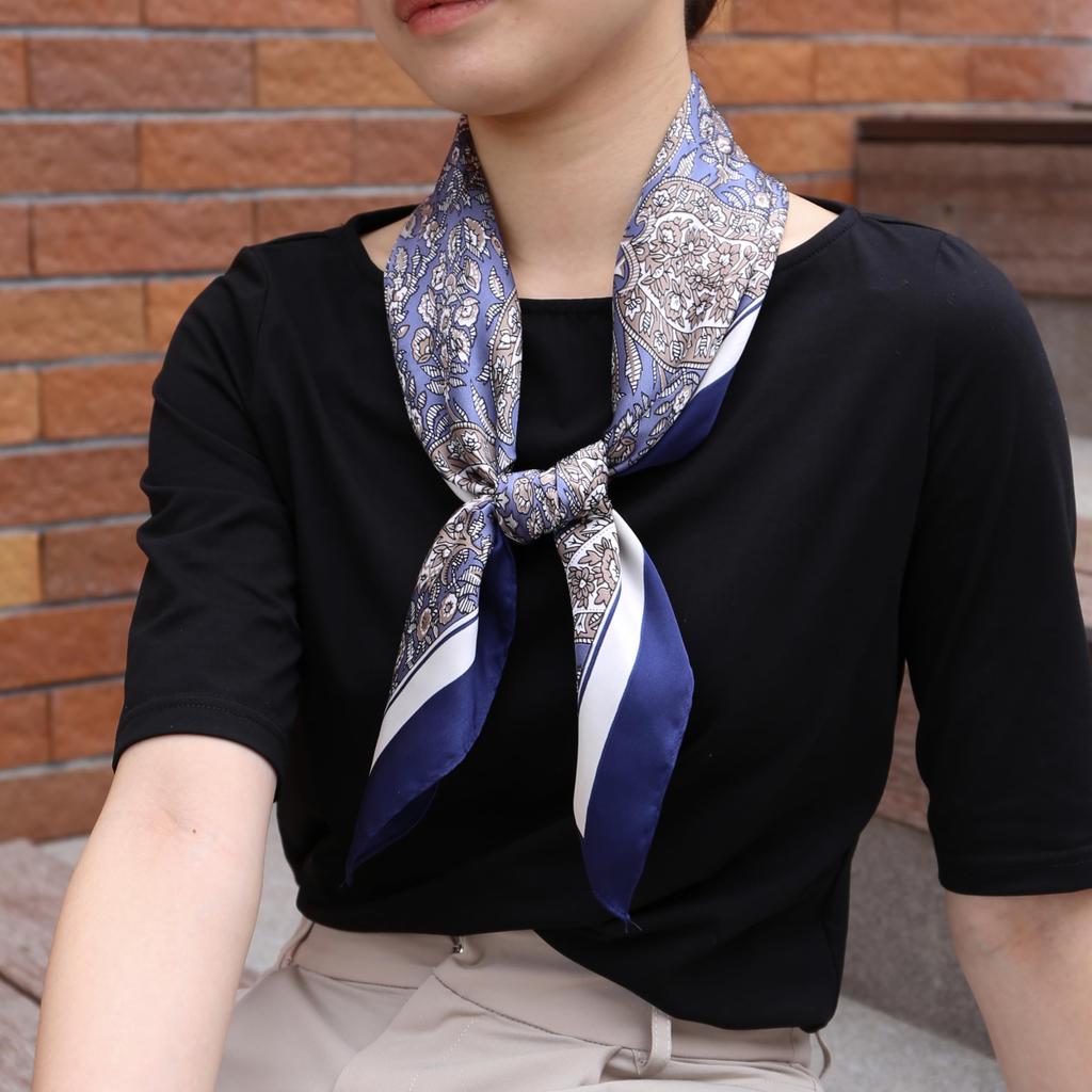 BRMM MIA Bag Hair Office Women's Silk-Like Scarf, 70x70cm, Neckerchief/Bandana, Casual, Square, Multifunctional, Accessory, Accessory, Spring/Summer,