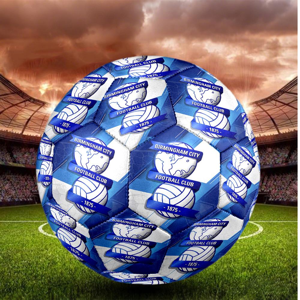 Birmingham City Taglia 5 Pallone da Calcio Alta Elasticità Pallone da Calcio Per Competizione All'aperto Allenamento Quotidiano Gioco