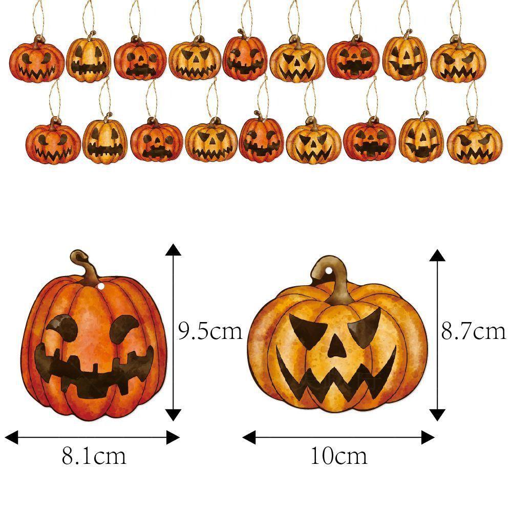 Hanging Pumpkin Pumpkin Lantern Double-sided Jam Pumpkin Hanging Paper  Pumpkin Props