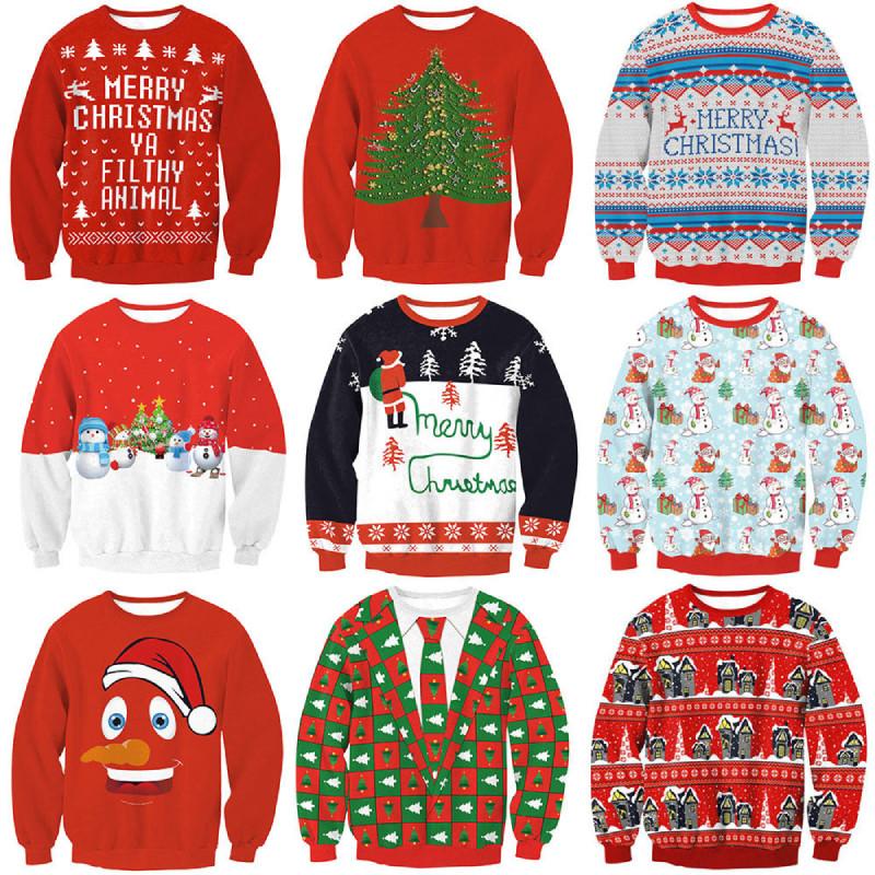 Classic Mens Christmas 3d Printed Hoodie With Polyester Fabric For Holiday Celebrations