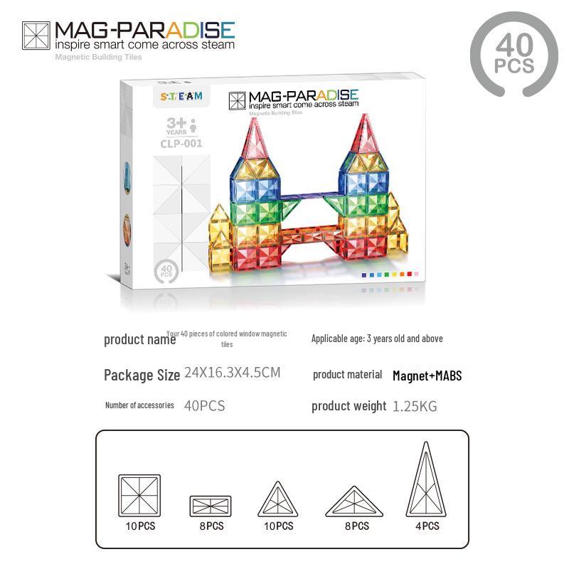 

Алмазные магнитные строительные блоки для детей - Развивающая игрушка-пазл для мальчиков и девочек