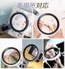 SUNEYES Large Desktop & Handheld Magnifying Glass with Stand, 2.5x & 4.5x Magnification, 13.2cm Lens Diameter, Type-C Rechargeable, 34 LED Lights, 3 C