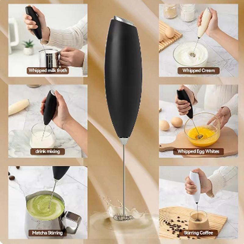 Elektrischer Eierschläger Milchaufschäumer Kabellos Handheld Kaffee Cappuccino Aufschäumer Haushalt Mini Schneebesen Mixer