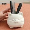 Schattige Katten Penhouder Houder, 3D Geprint Kitten Bureau Organizer, Minimalistisch Schrijfwaren Bureau Accessoire voor Thuis Potloodhouder, Multifunctionele Make-up Kwast