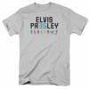 Elvis Presley 35 T-Shirt Herren Lizenziert The King Tee Silber