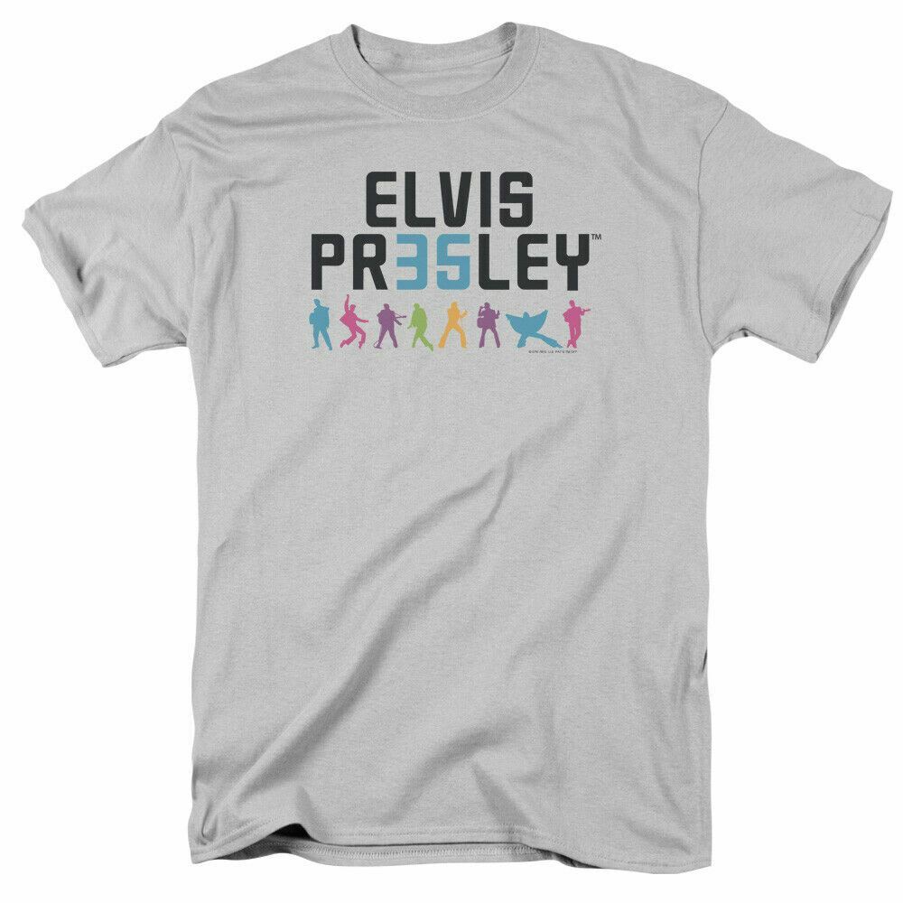 Elvis Presley 35 T Shirt Mens Licensed The King Tee Silver XXL