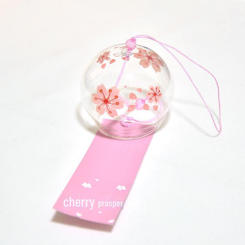 Wind Blossom Cherry Glass Chime Japanese Home Decor Ornament Birthday Gift