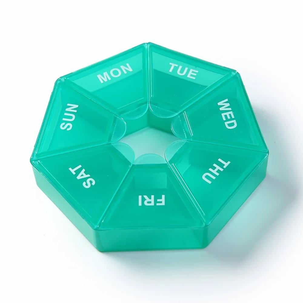 New Hot Mini Portable Travel Weekly 7 Grids Pill Case Box Organizer Tablet Holder Storage Container for Vitamin Medicine FishOil