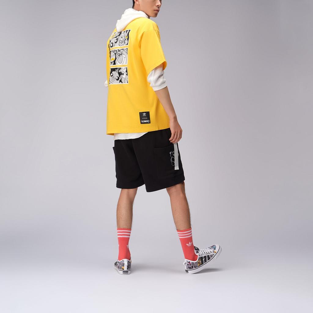 Adidas Originals Trefoil X Disney Embroidered Bear Strawberry Manga Shorts 2 Men Shorts Black HD9081