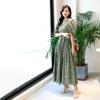 2025 V-Neck French Retro Summer Dress - Slimming A-Line Puff Sleeve Princess Style
