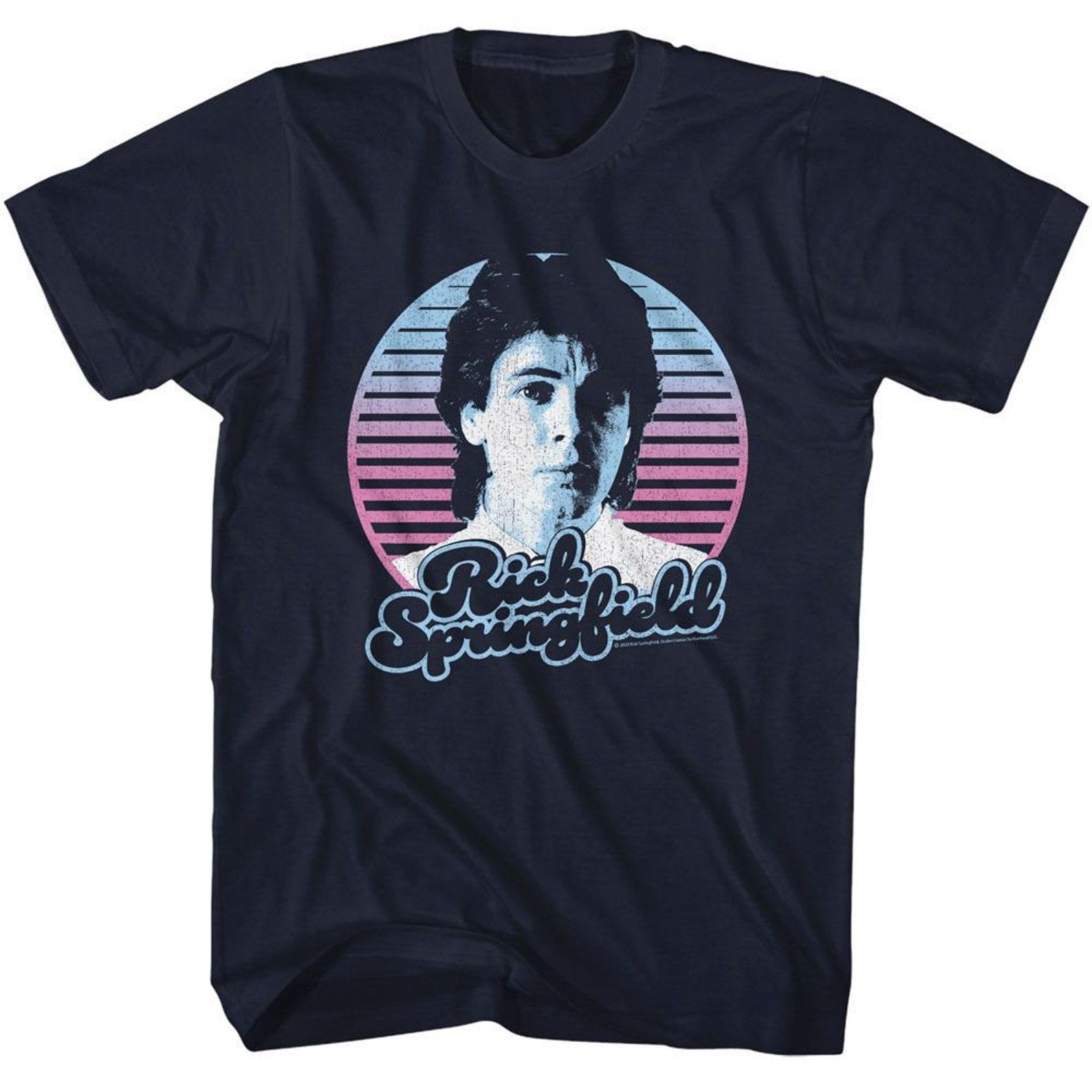 Rick Springfield Circle 80 Navy T-Shirt XL