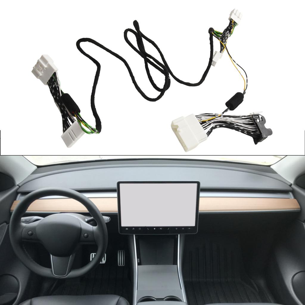 Auto Audio Wire Harness Speakers Cable Loudsperker Activation Wiring For Tesla 2020 2025 2025 2025 8pin To 14pin Adapter Cable