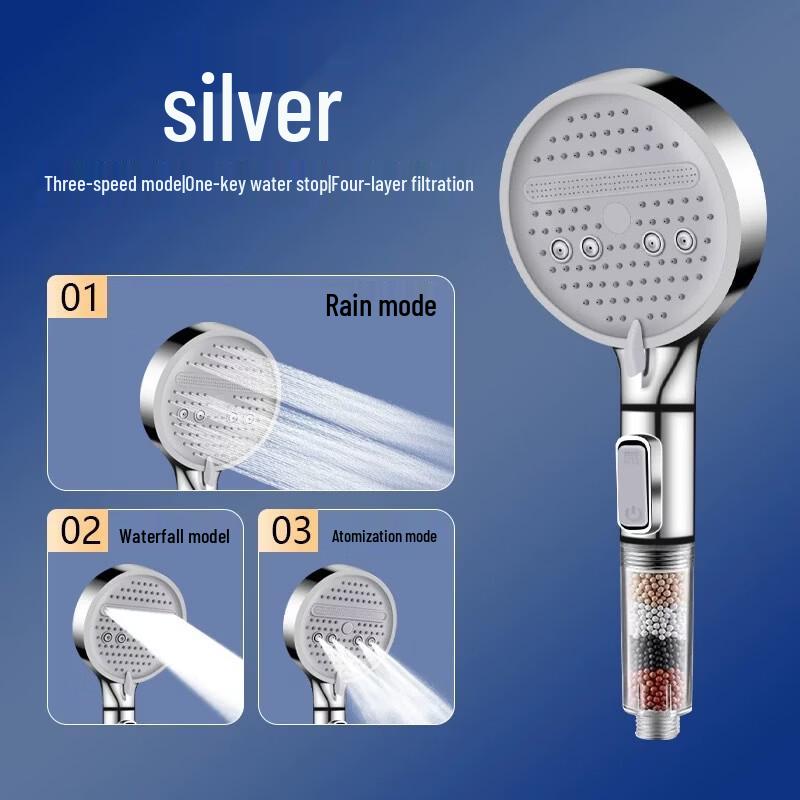 Miling Pressurized Filtration Handheld Shower Head