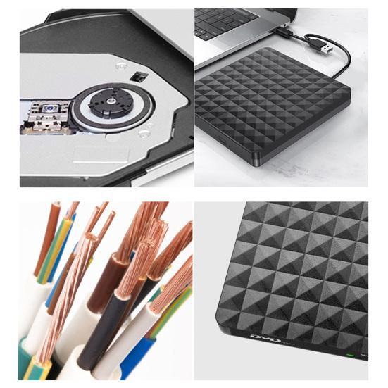 Reliable External Drive High Reading Speed Anti-vibration External DVD Drive External USB 3.0 Compact Disk Drive
