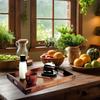 Wooden Serving Tray with Handles Wood Tea Tray Food Tray for Breakfast Coffee Dessert Snack Platter Home Coffee Table