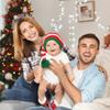 Metal Children Party Ornament Christmas Antlers Hairband Letter Hair Hoop Zinc Zinc Alloy Crystal Headwear