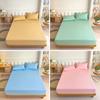 Cotton Fitted Sheet with Elastic Bands High Quality color Mattress Covers for Single Double King Queen Bed without Pillowcases