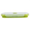 Clip-On Lid Collapsible Lunch Box 800ml Silicone Lunchbox Portable Storage Bowl  For Outdoor Travel