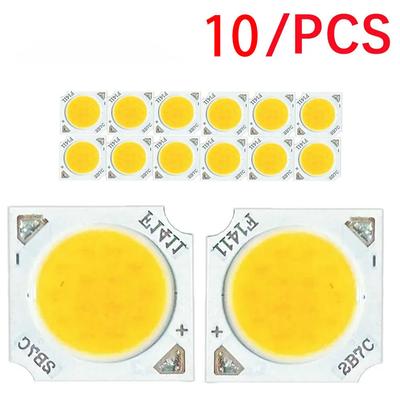 10ks COB LED čip 7W 10W 12W 11mm světélkující plocha 3000K 4000K 6000K LED lampa Korálky Bodové světlo Stropní svítidlo Světelný zdroj lampy