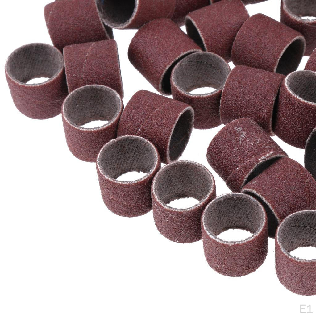 100 Pieces Sanding Drums Sanding Bands Sleeves For Rotary Tools