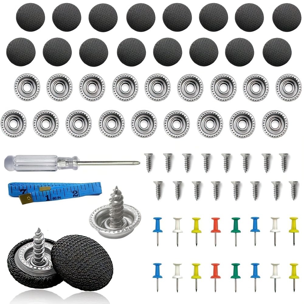 

65 Pcs Car Ceiling Drop Repair Rivets Repair Buttons Roof Rivets Automotive Interior Ceiling