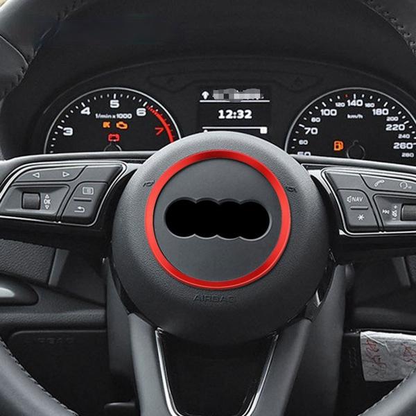 

Автостайлинг Авто Наклейка на руль Крышка ступицы Аксессуары Декоративное кольцо Наклейка Чехол Подходит для Au//di A1 A3 S3 A4 A5 S5 A7 S7 Q3 Q5 TT красный