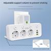 Multi-Socket Power Strips Wall Socket Adapters Power Converter with Independent Switches for Multiple Device Use Enduring