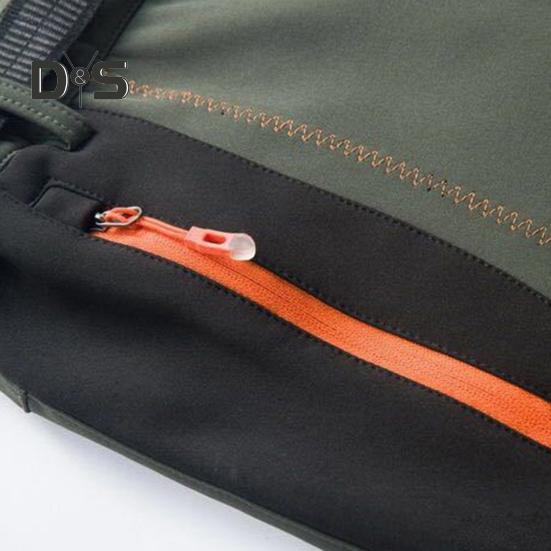 Klatrebukser for menn Elastisk midjeknapp Glidelås Flue Sporty bukser med lommer Patchwork Farge Tykt plysjfôr Utendørsaktiviteter Turbukser