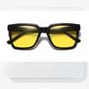New Square-Frame High Definition Night Vision Glasses Stylish and Versatile Anti-Glare Eyewear Classic Driving Shades Unisex