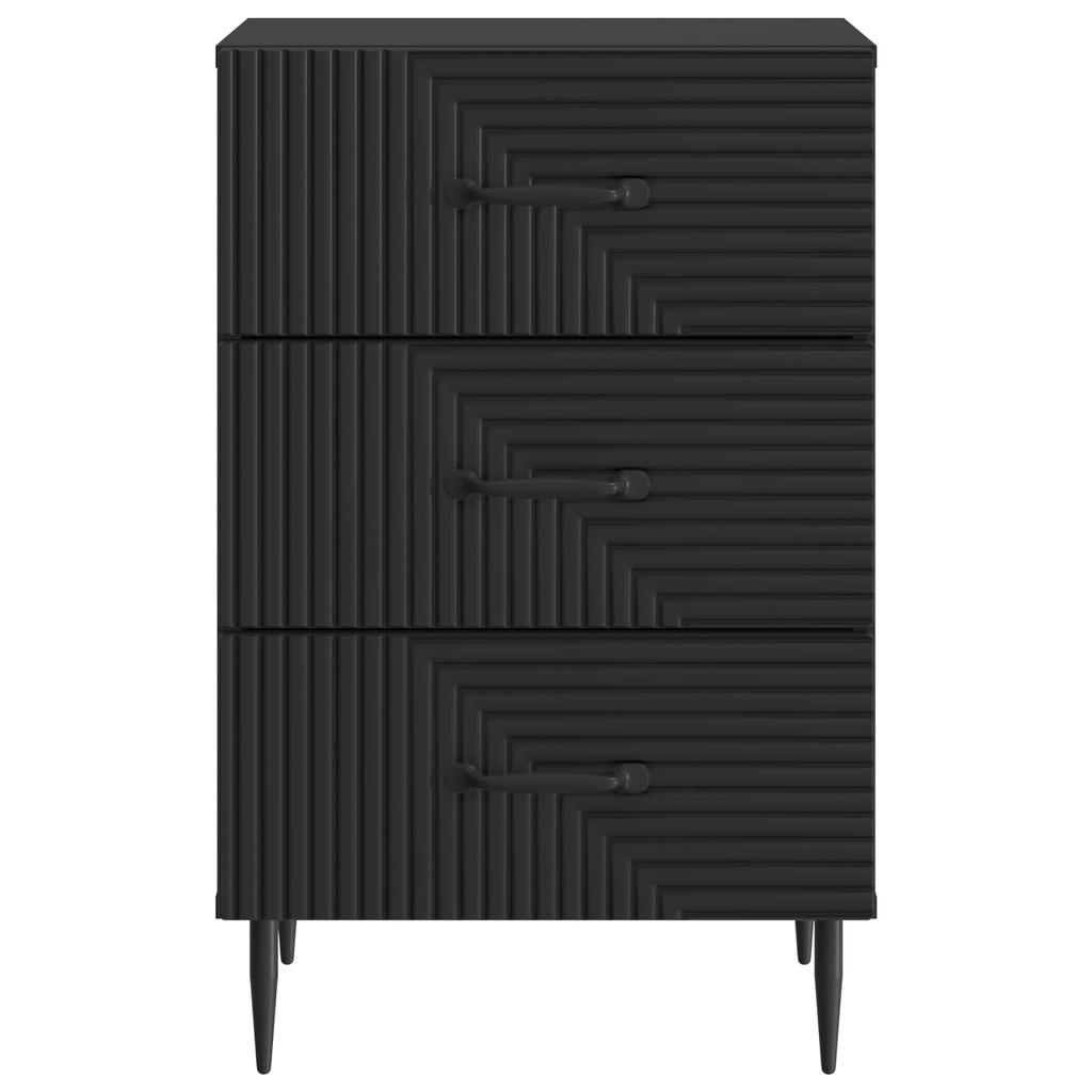 Nightstand Black 43 x 41 x 66.5 cm Engineered Wood