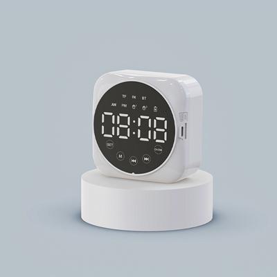 Table Clock Bluetooth Wireless Audio Mini LED Mirror Digital Alarm Clock Temperature Weekend Display Desk Clock