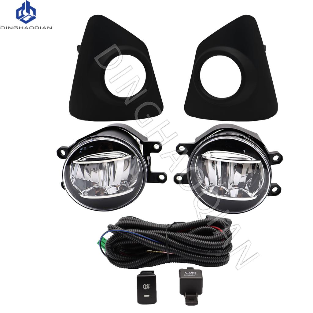1 set Fog Lights Headlight For Toyota Corolla SE 2014 2015 2016 LED Fog lights Car Fog Lamp Kit With Harness Bulb Switch