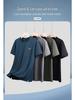 Men's Plus Size Ice Silk Short Sleeve Round Neck T-shirt - Lightweight Summer Casual Loose Fit