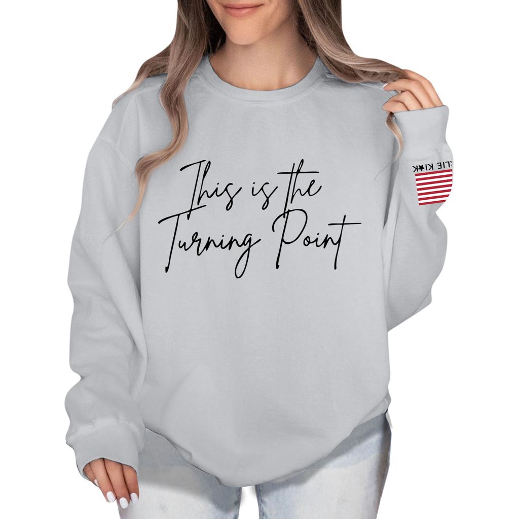 Women's Colorblock Sweatshirt Long Sleeve Round Neck Casual Comfortable Loose Lightweight Women's Sweatshirtt