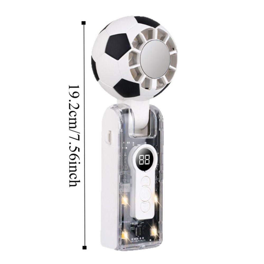 100 Stufen Geschwindigkeits-Handventilator LED-Display Smart Fan Turbo-Ventilator Tragbarer Turbo-Ventilator Reisegebrauch