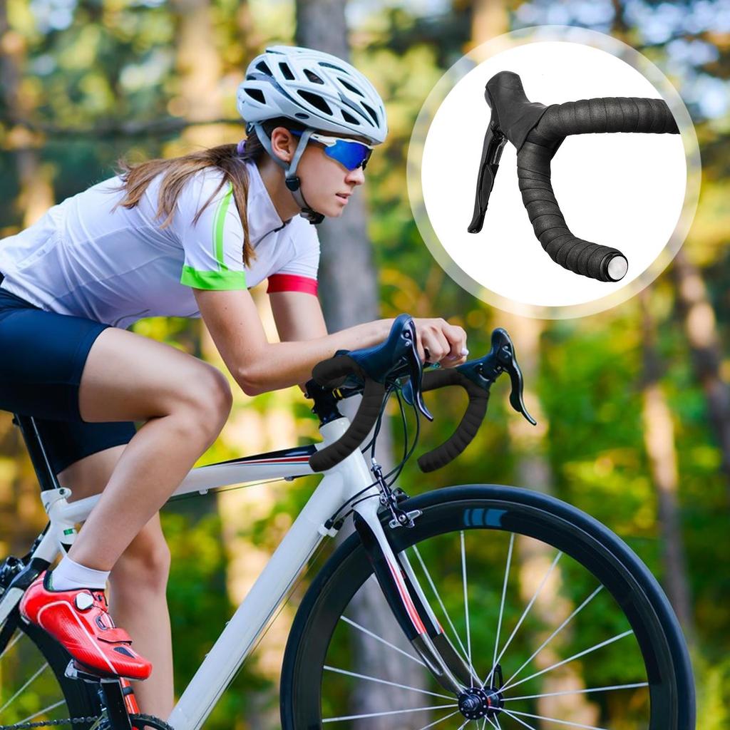 Bicycle Handlebar Wrap EVA Wrap Shock-Absorbing Grip Adhesive Bicycle Handlebar Tapes For Riding Motorcycling Comfort Upgrade