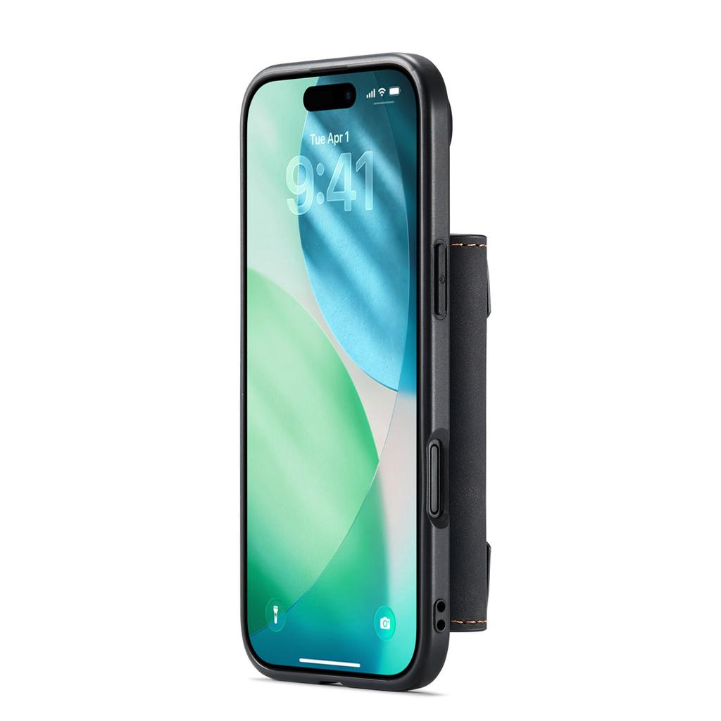 DG.MING M2 Series for iPhone 17 Air Case PU+PC+TPU Phone Cover Detachable Wallet