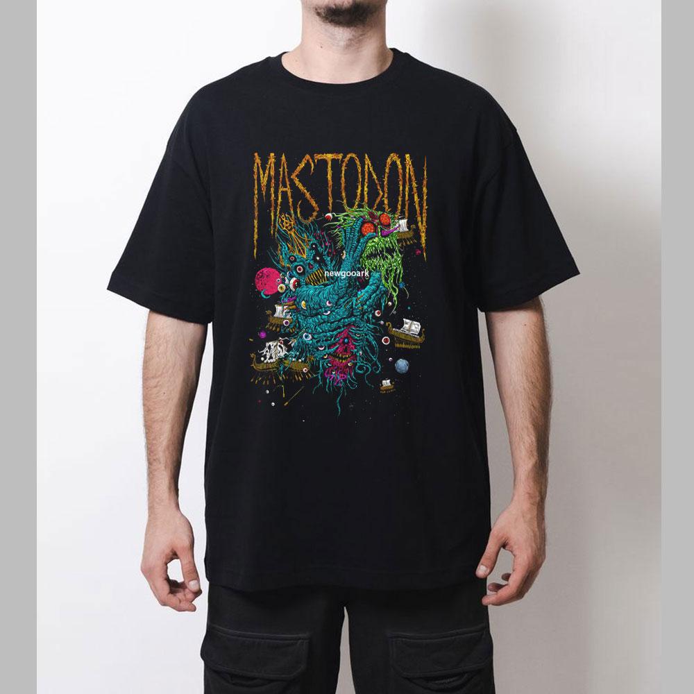 

Mastodons Band Heavy Metal Graphic T Shirts Woman Man Vintage Fashion Cotton Streetwear Gothic Outdoors Shortsleev Fans Tops S