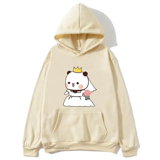 Marriage Bubu Dudu Panda Baby Bears Hoodies Women Couple Sweatshirts Kawaii Girl Boy Clothing Y2k Pullover Unisex