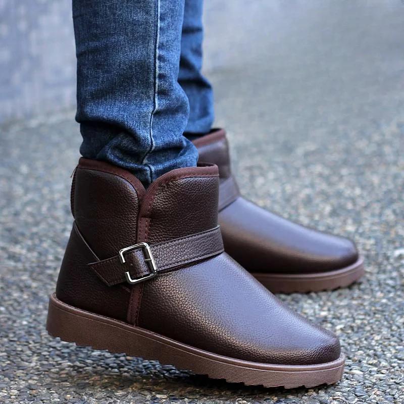 Warm With Fur Man Shoes Winter Hot Selling Fashion In Promotion Snow Boots for Men Non Slip Size 44 Designer Sale Offers New 45