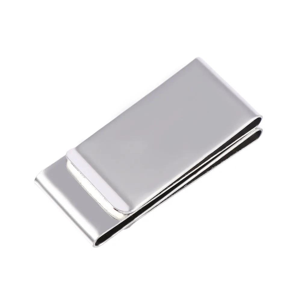 1Pc Stainless Steel Metal Money Clip Dollar Design Fashion Simple Silver Dollar Cash Clamp Holder Wallet For Men Women