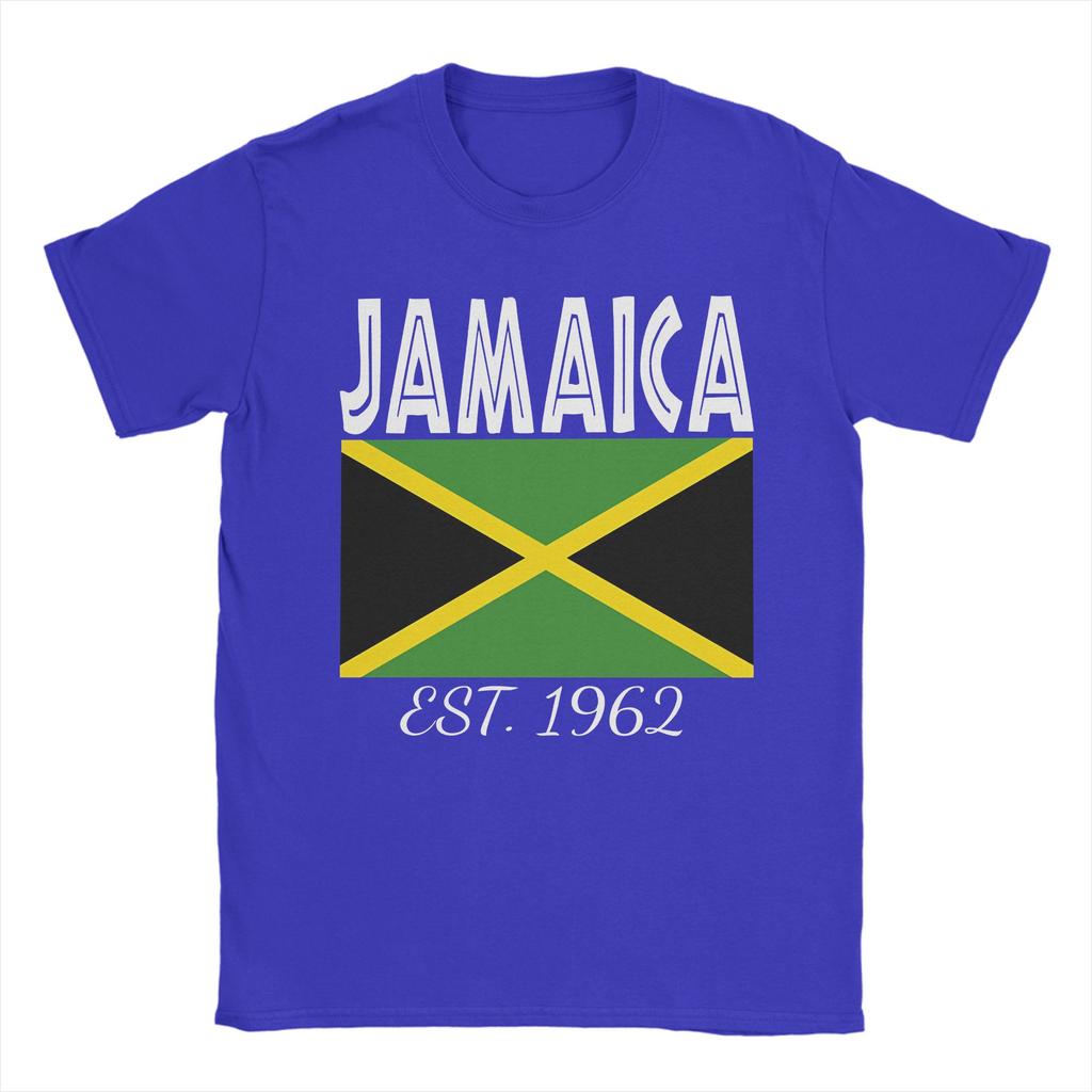 Jamaica EST 1962 Independence Pride Flag of Jamaica TShirt Summer  Vintage T Shirts Cotton Tee Shirt For Unisexs Casual Top Tees