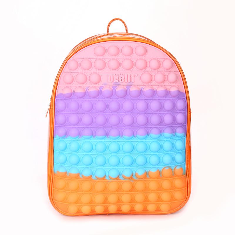Backpack Mouse Buster: Decompression Bubble Fun Silicone Schoolbag for Kids