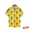 Fashion Fruit Orange Graphic Hawaiian Shirt For Men 2026 Spring Summer Lapel Aloha Shirts Street Oversized Short Sleeve Shirt